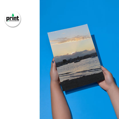 Exe Estuary Sunset Poster - Vibrant Coastal Wall Decor