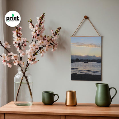 Exe Estuary Sunset Poster - Vibrant Coastal Wall Decor