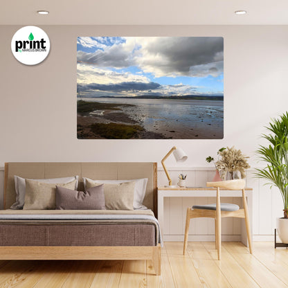 Exe Estuary Wall Art: Cloudscape Scene - Framed or Unframed