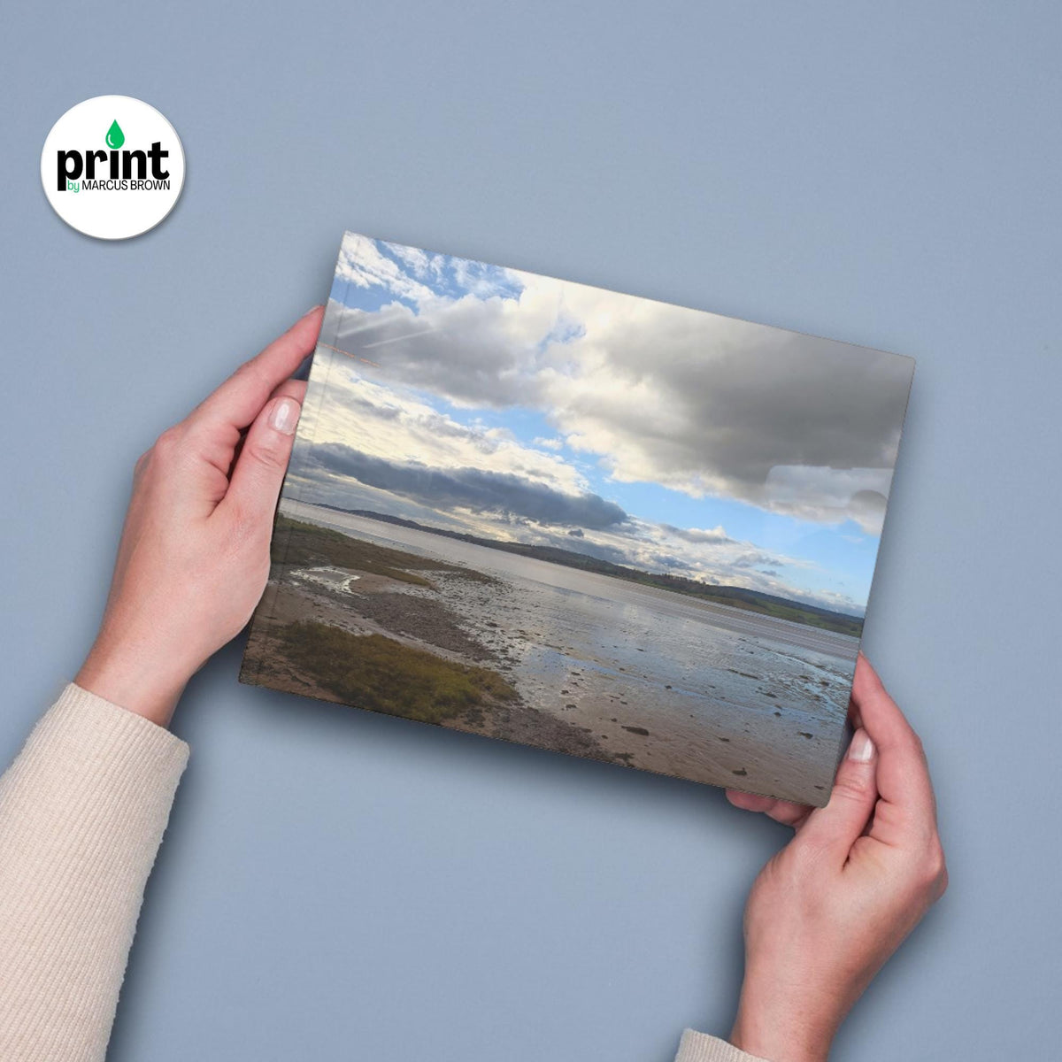 Exe Estuary Wall Art: Cloudscape Scene - Framed or Unframed