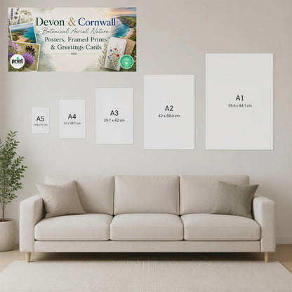 Quiet Moment on Plymouth Hoe Wall Art - Coastal View of Plymouth Sound, Limestone Cliffs, Maritime Heritage, Devon Landscape, Poster