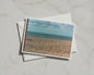 Pebble Beach Seaside Card, Coastal Ocean View, British Shingle Beach, Sea Sky