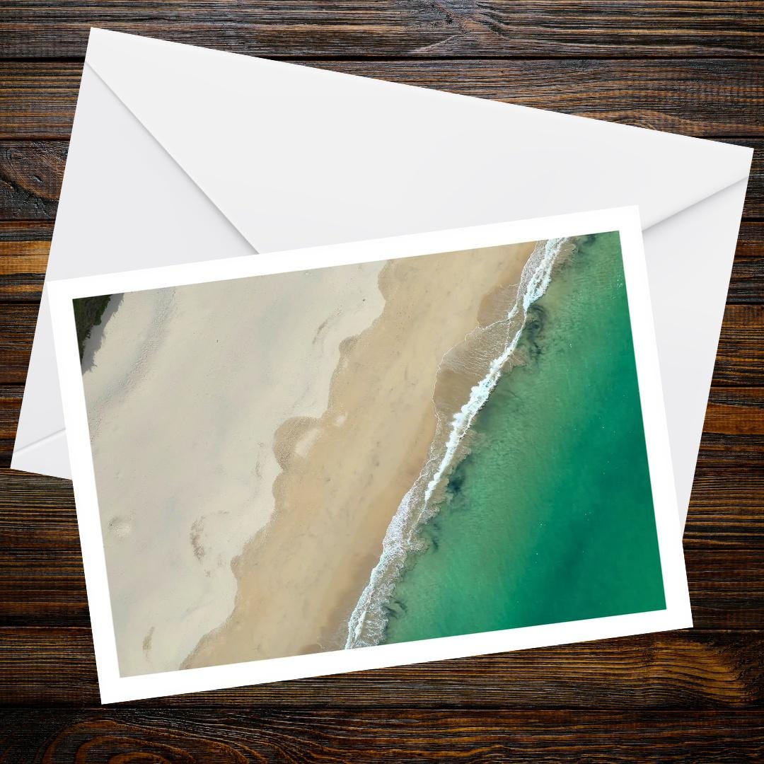 Porthminster Beach A6 Greetings Card - Drone Photography | Devon and Cornwall Drone Collection
