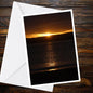Sea Sunrise Greetings Card | Devon Coast Card | Golden Dawn Photography | Blank Coastal Greeting Card