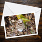 Magpie inkcap Fungi Greeting Card | Woodland Mushroom Nature Note Card | Botanical Wild Mushroom Gift | Eco-Friendly Wildlife Art Card