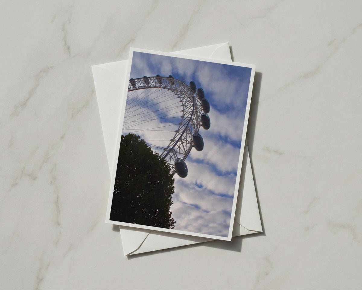 London Eye Card, Iconic Landmark Photography, South Bank London Gift Card