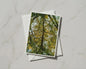 Tree Canopy A6 Card, Looking Up Through Autumn Branches, Nature Photography Greeting Card