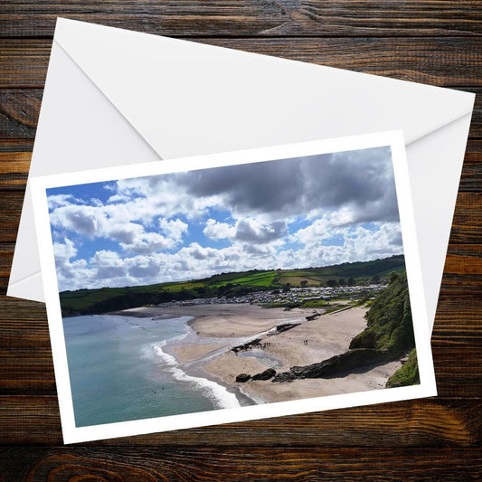 Cornwall Coastline A6 Greetings Card - Drone Photography | Devon and Cornwall Drone Collection