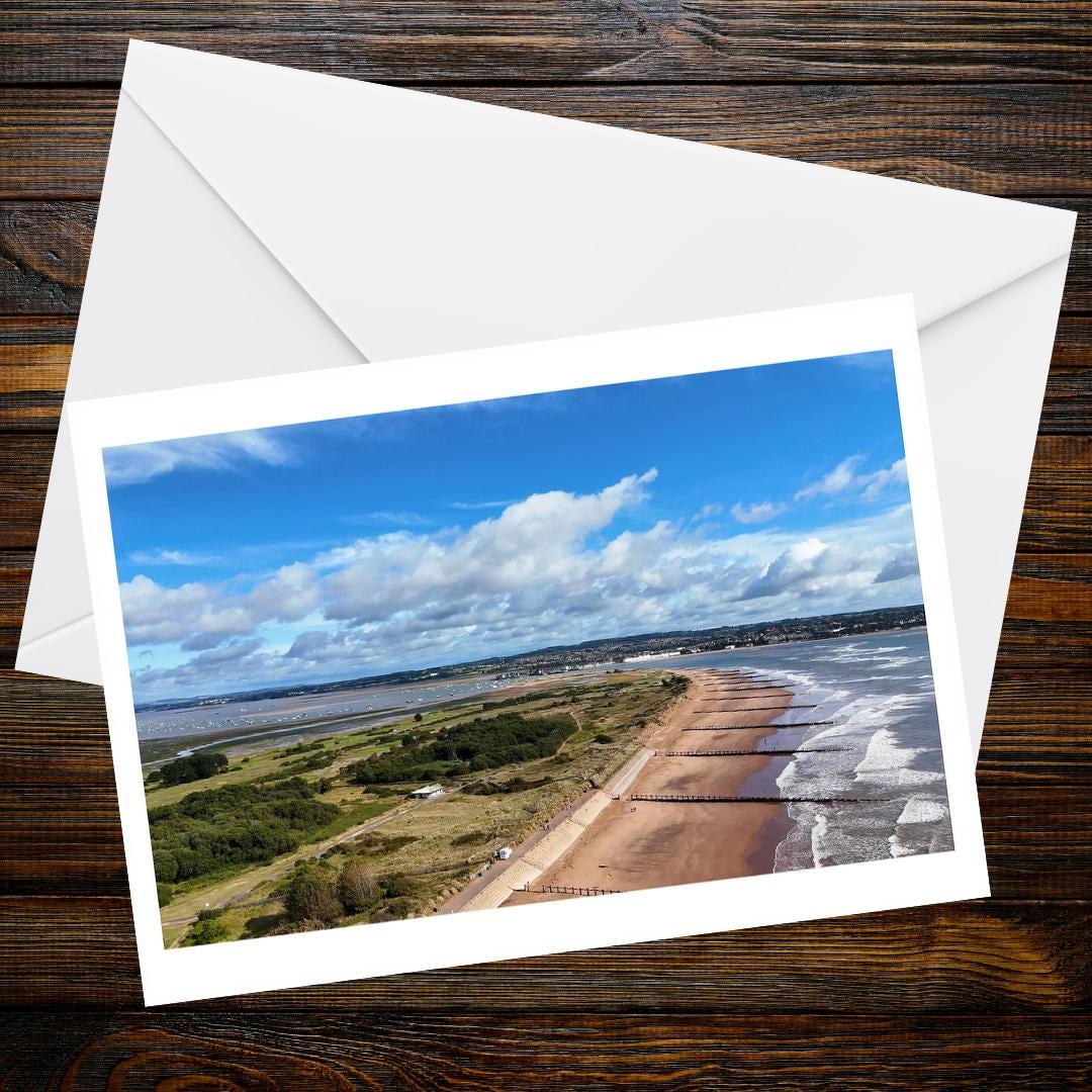 Dawlish Warren A6 Greetings Card - Drone Photography | Devon and Cornwall Drone Collection
