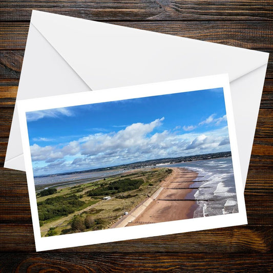 Dawlish Warren A6 Greetings Card - Drone Photography | Devon and Cornwall Drone Collection