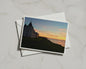 Scottish Coastal Sunset Card, John O'Groats Dawn Dusk Landscape, Scotland Greeting Card