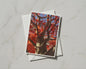 Autumn Maple Tree A6 Card, Red Leaves Nature Photography, Fall Foliage Greeting Card