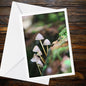 Bonnet Mushroom Fungi Greeting Card | Woodland Botanical Nature Card | Bioluminescent Mushroom Illustration | FSC Certified Handmade Card