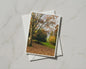 Autumn Trees Greetings Card, Fall Leaves Nature Card, Woodland Park Scene