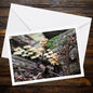 Sulphur Tuft Fungi Greeting Card, Botanical Woodland Gift Idea, Nature-Inspired Eco Stationery, Forest Flora Art, Whimsical Mushroom Card