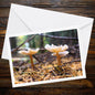 Bonnet mushroom Greeting Card | Woodland Fungi Nature Note Card | Botanical Wild Mushroom Gift for Foragers & Nature Enthusiasts