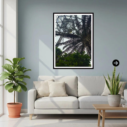 Palm canopy & biome interior — Eden Project Cornwall Wall Art Photography Print