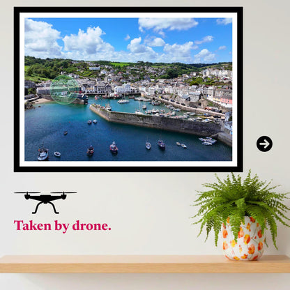 Mevagissey Harbour Cornwall Print | Fishing Village Wall Art Photography