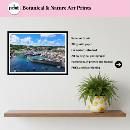 Mevagissey Harbour Cornwall Print | Fishing Village Wall Art Photography