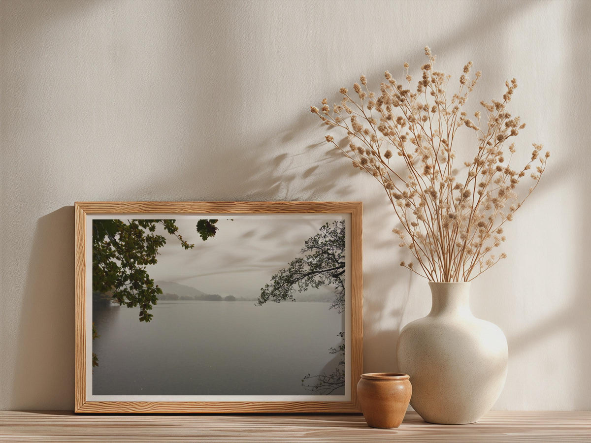 Misty Lake Landscape Poster - image 3