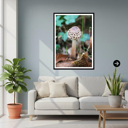 Shaggy Scalycap Mushroom Print, Fungi Art, Nature Photography, Woodland Decor, Botanical Wall Art, FSC Certified, Unique Gift, Mycology