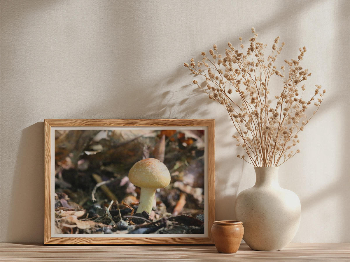 Woodland Mushroom Poster mockup - Neutral_Mockup_Studio_509