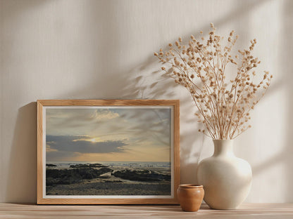 Coastal Sunset Beach Poster mockup - Neutral_Mockup_Studio_509