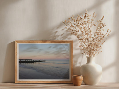 Coastal Pier Sunset Poster mockup - Neutral_Mockup_Studio_509