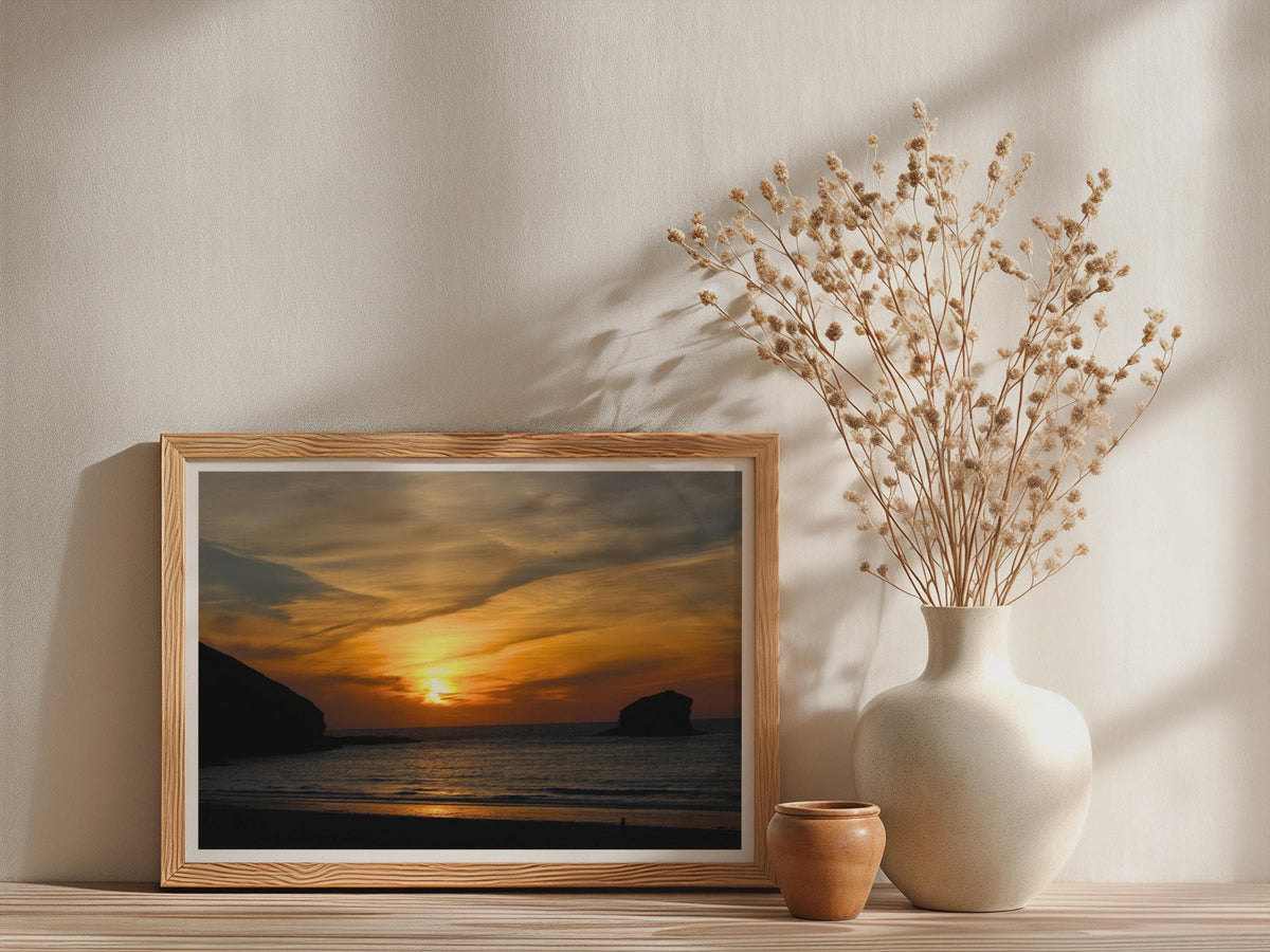 Coastal Sunset Poster mockup - Neutral_Mockup_Studio_509