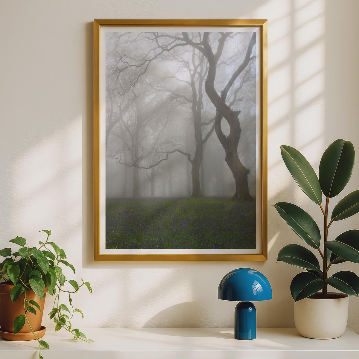 Misty Bluebell Wood Poster - image 2