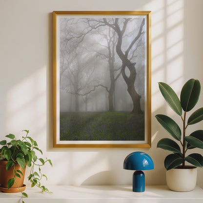 Misty Bluebell Wood Poster - image 2