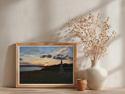 Coastal Sunset Obelisk Poster mockup - Neutral_Mockup_Studio_509