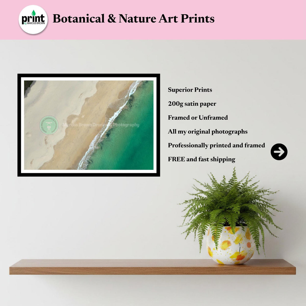 Abstract Beach Print, Turquoise Ocean Wall Art, Aerial Coastal Photography