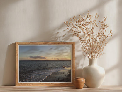 Coastal Sunset Seascape Poster mockup - Neutral_Mockup_Studio_509