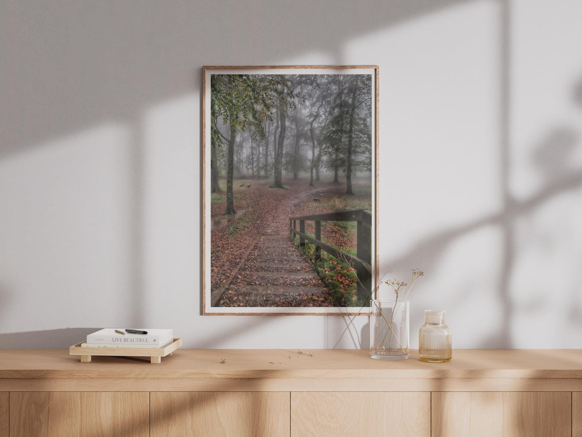 Misty Autumn Forest Poster - image 4