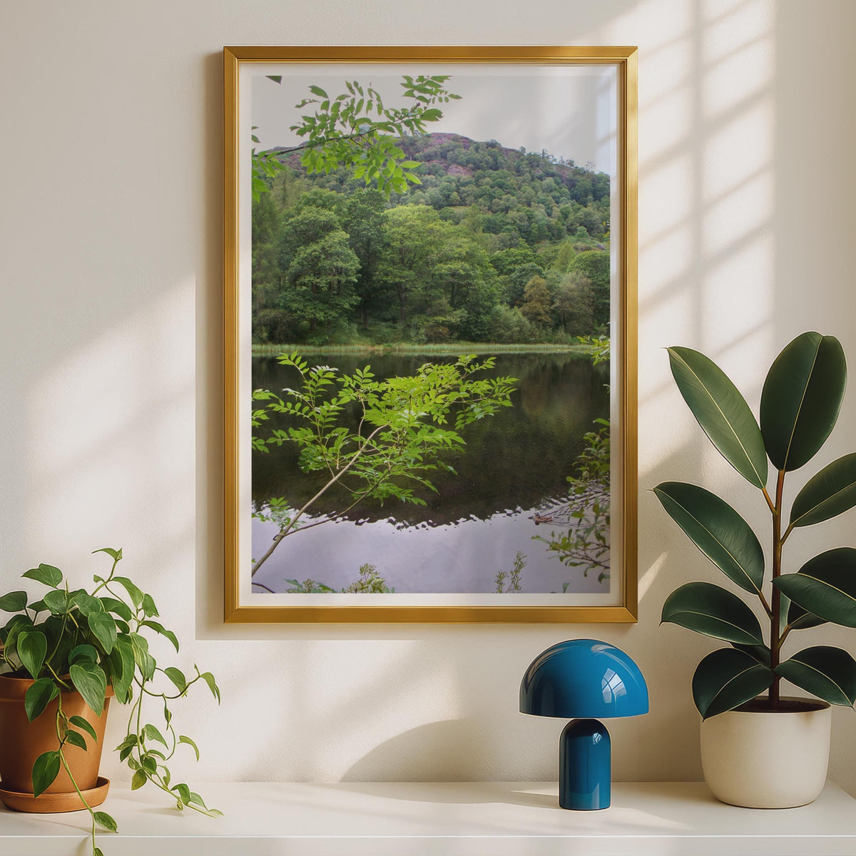 Forest Lake Reflection Poster - image 2