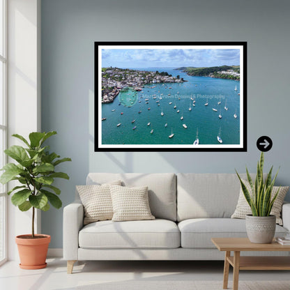 Fowey Estuary Cornwall Print | Coastal Harbour Wall Art Photography