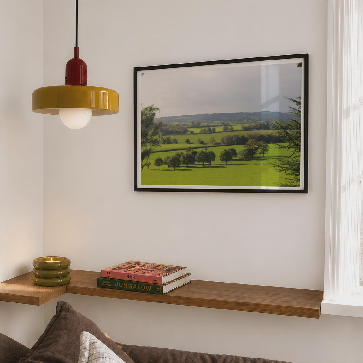 Rolling Green Countryside Landscape Poster - image 2