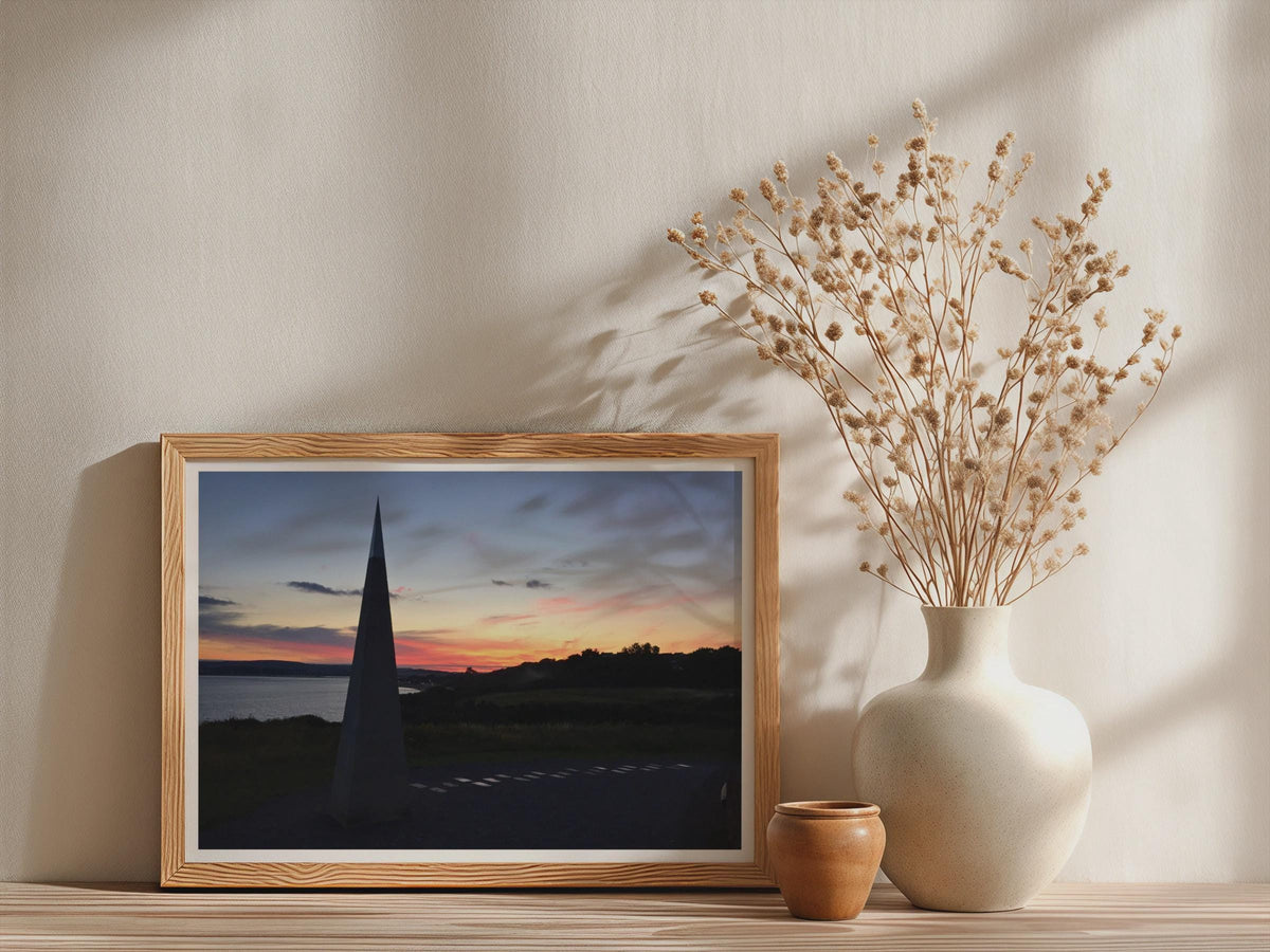 Sunset Coastal Landmark Poster mockup - Neutral_Mockup_Studio_509
