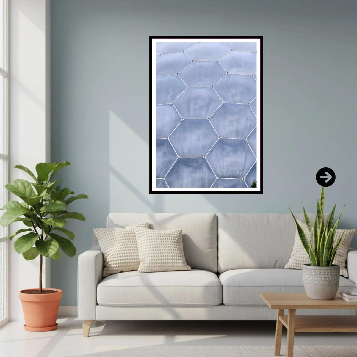 Eden Project Hexagon Biome — Cornwall Wall Art Photography Print