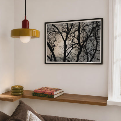 Bare Winter Trees Silhouette Poster - image 2