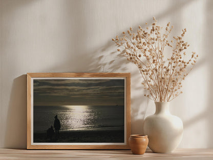 Beach Sunset Silhouette Poster mockup - Neutral_Mockup_Studio_509