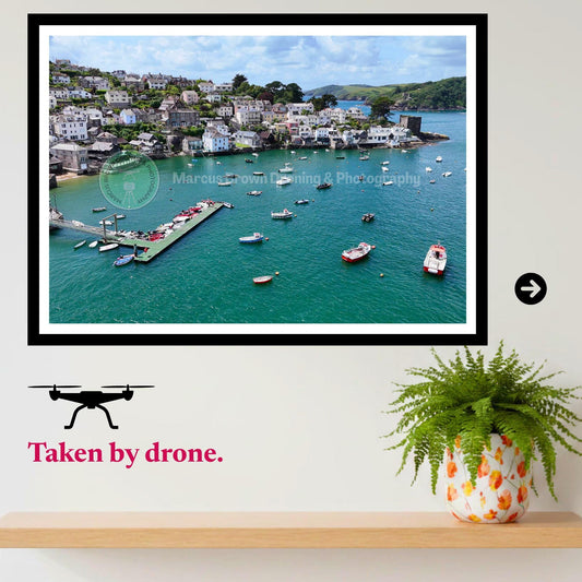 Polruan Harbour Cornwall Print | Coastal Wall Art Photography