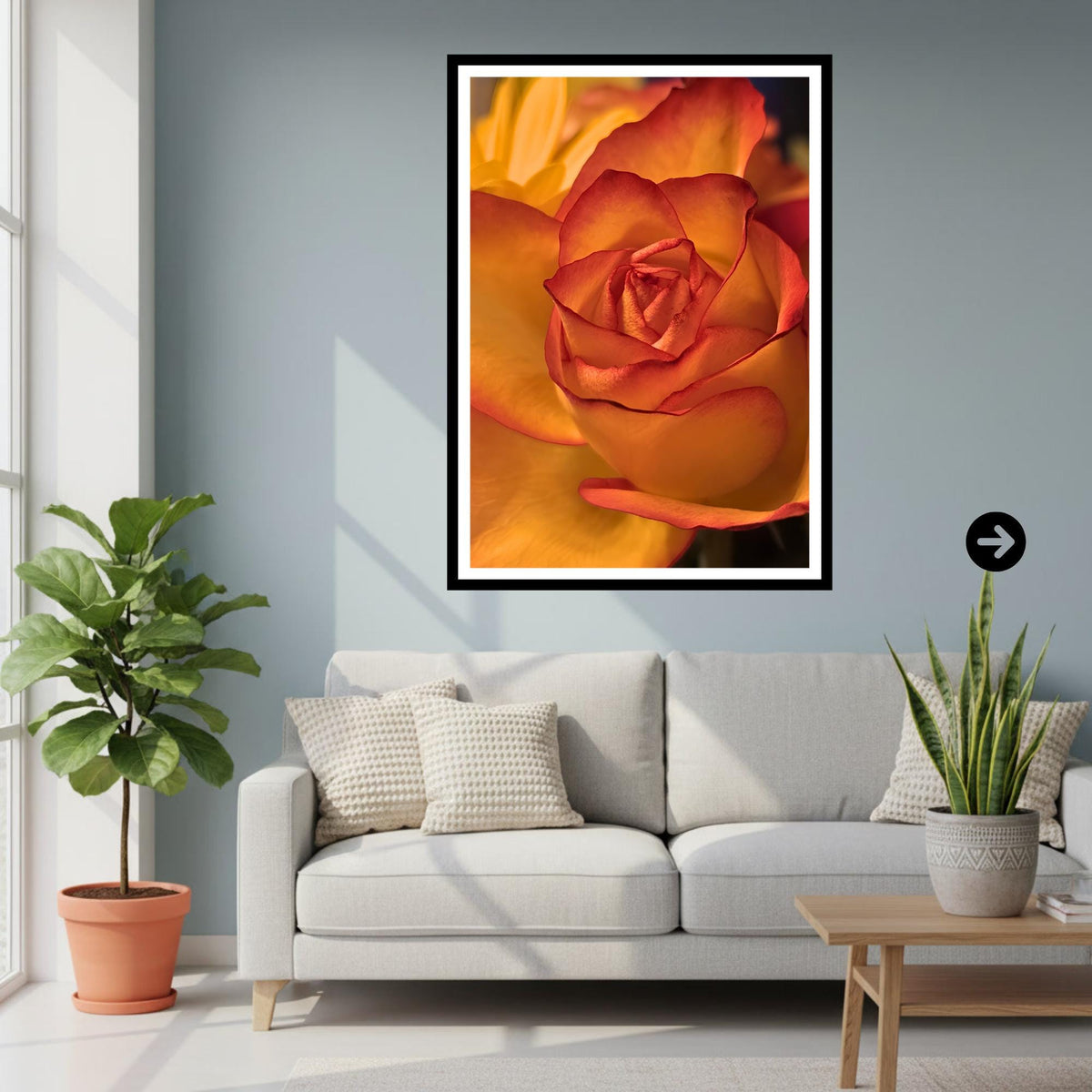 Golden Rose Print: Botanical Fine Art Flower Photography (Rose Collection)