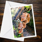 Turkey Tail Fungi Greeting Card | Nature, Woodland, Botanical, Forest, Mycology, Wildlife, Handmade, All Occasion Card