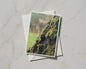 Mossy Tree Bark Card, Forest Macro Nature Card, Green Moss woodland greeting card