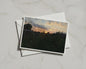 Allotment Sunset Card, Grow Your Own Garden Dusk Sky, Nature Lover Gift A6