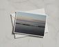 Dawn Seascape Greeting Card, Pastel Sunset Beach Card, Coastal Ocean Wave Card, A6