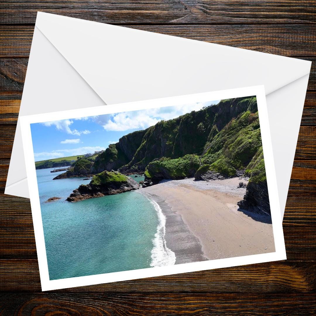 St Ives A6 Greetings Card - Drone Photography | Devon Cornwall Drone Collection