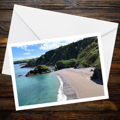 St Ives A6 Greetings Card - Drone Photography | Devon Cornwall Drone Collection